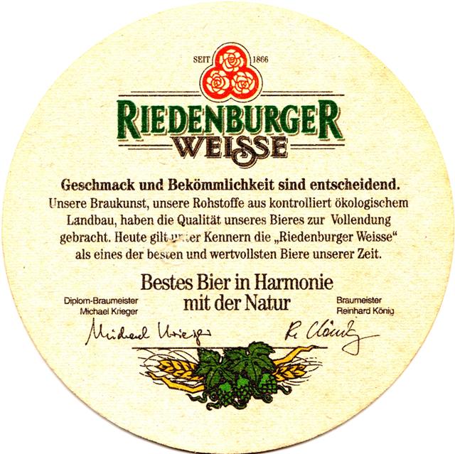 riedenburg keh-by rieden rund 4b (215-geschmack und-l & r unterschrift)